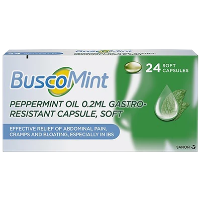 Buy Buscomint Peppermint Oil 0.2ml Gastro-Resistant Capsule, Soft ...